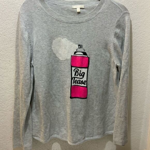 LISA TODD BIG TEASE Sweater Top Sequined details M HAIRSPRAY - Picture 3 of 7